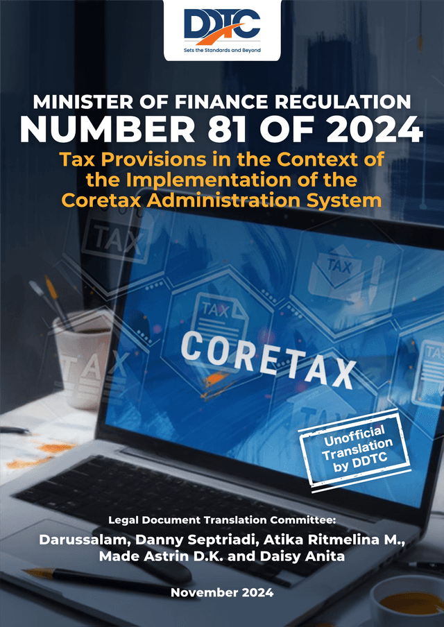 Minister of Finance Regulation Number 81 of 2024