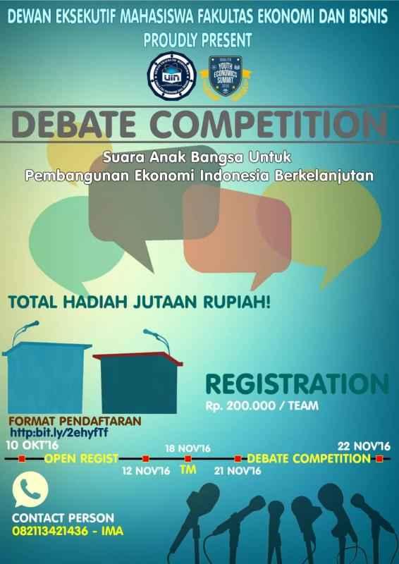  Kampus UIN Jakarta Gelar Lomba Debat Ekonomi