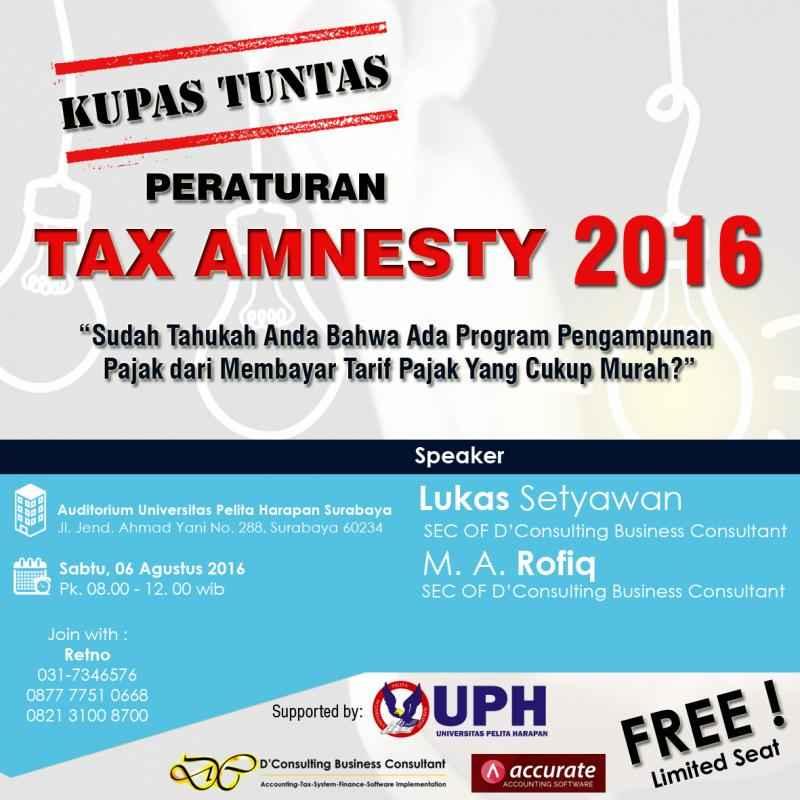 Kupas Tuntas Peraturan Tax Amnesty 2016