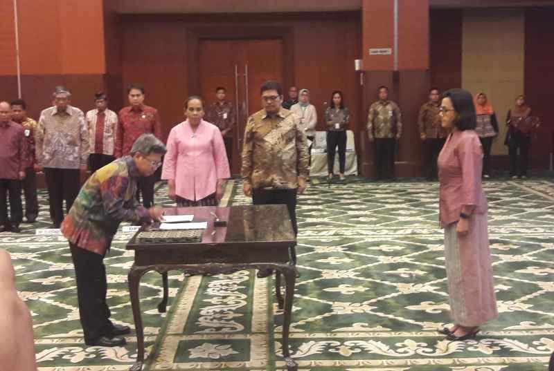 Lantik Dua Pejabat Estelon I, Ini Pesan Sri Mulyani