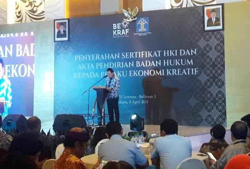 Bekraf: HKI Pelaku Ekonomi Kreatif Masih Rendah