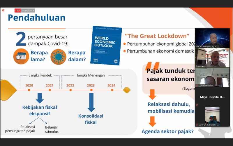 Ada Pandemi Covid-19, Ini Tawaran Kebijakan Pajak Jangka Menengah