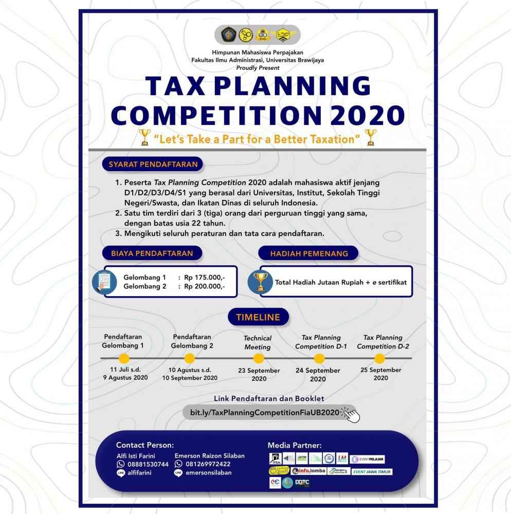 Himapajak UB Gelar Tax Planning Competition 2020, Buruan Daftar