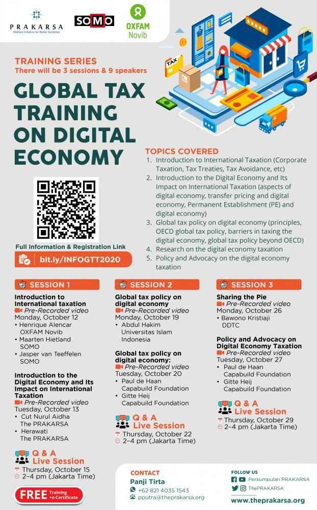 Global Training Series Soal Pemajakan Ekonomi Digital, Tertarik?