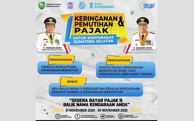 Pemutihan Pajak Kendaraan Diperpanjang Lagi Sampai 30 November 2020