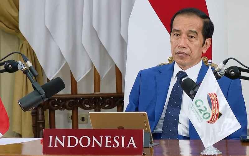 Di Forum KTT G20, Jokowi Bicara Soal UU Cipta Kerja dan Ekonomi Hijau