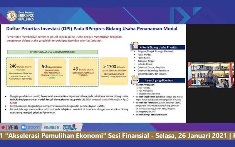 1.700 Bidang Usaha Bakal Terbuka untuk Investor, Termasuk Asing