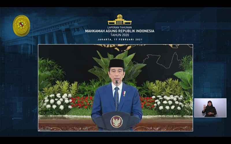 Jokowi Singgung Soal Penerapan Teknologi Informasi di Mahkamah Agung