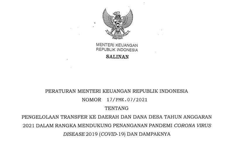 Kemenkeu Pangkas Dana Transfer ke Daerah, Ini Perinciannya  