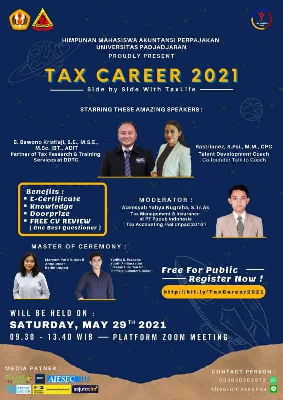 Gratis dan Dapat Sertifikat! Unpad Adakan Seminar Tax Career 2021