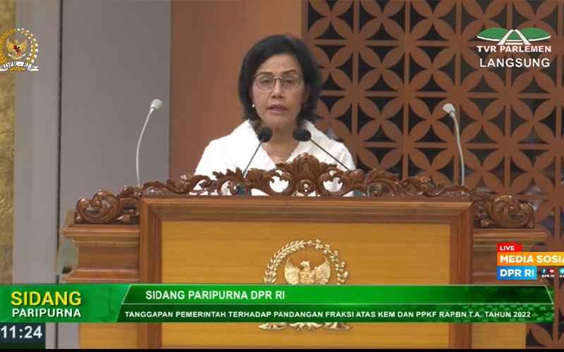 Minta Dukungan DPR, Sri Mulyani Optimistis Rasio Pajak 2022 Meningkat