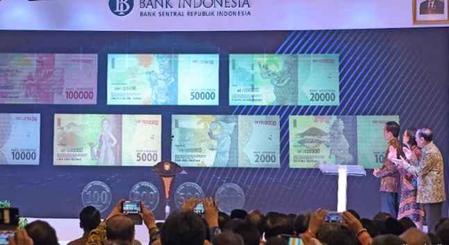 Presiden Resmi Luncurkan Uang Rupiah Baru