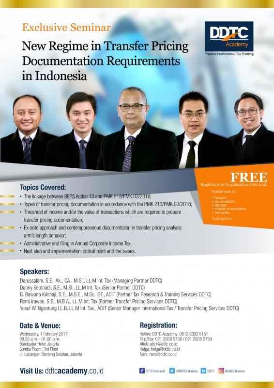 DDTC Gelar Seminar Transfer Pricing Gratis