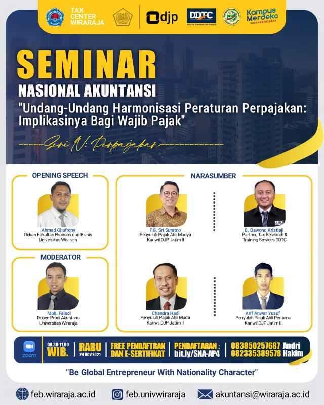 Ada Seminar Soal Implikasi UU HPP bagi Wajib Pajak, Mau?