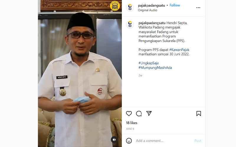 Ajak Warga Ikut PPS, Wali Kota Ini Bilang Tarif Pajaknya Bersahabat