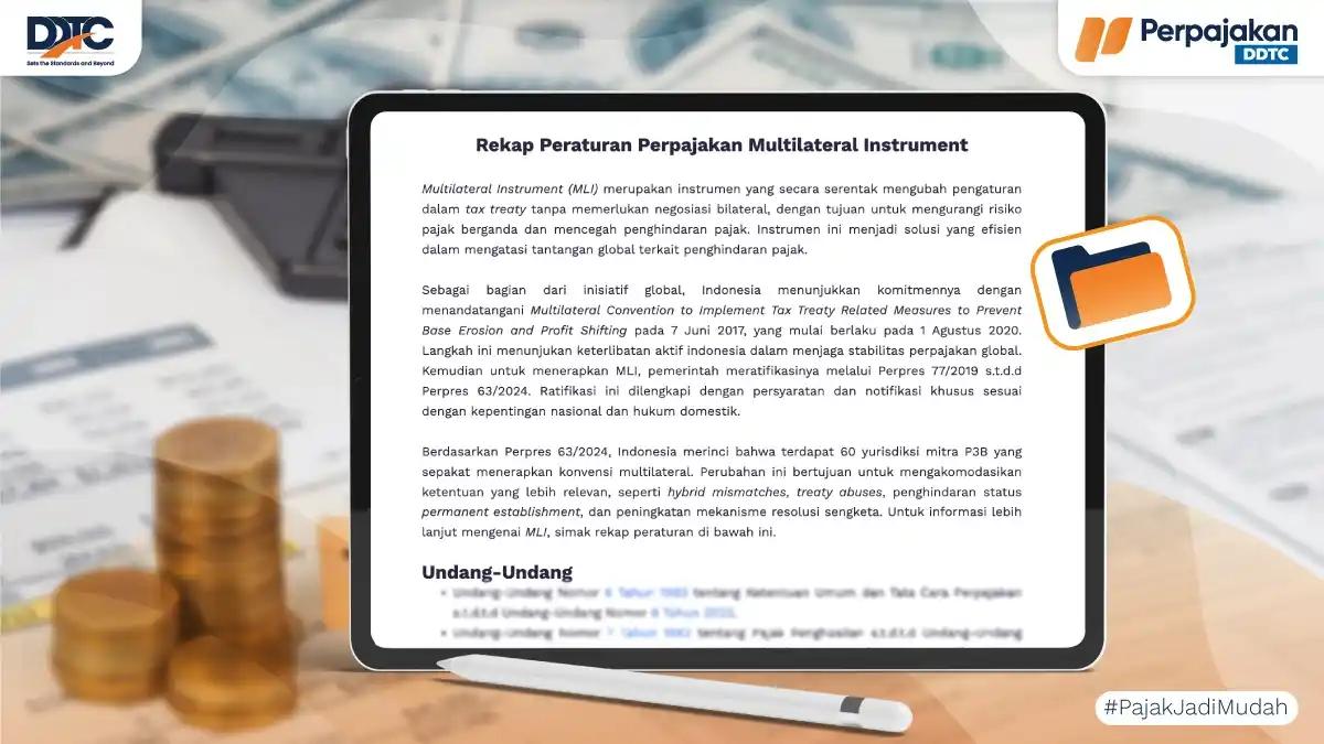 Cek Rekap Peraturan Multilateral Instrument (MLI) P3B di Sini