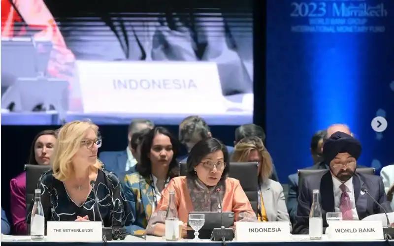 Di Forum World Bank-IMF, Sri Mulyani Soroti Penanganan 3 Isu Penting