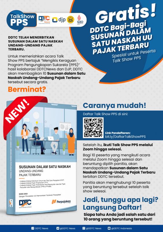 Gratis dari DDTC, Susunan dalam Satu Naskah UU Pajak Terbaru! Mau?