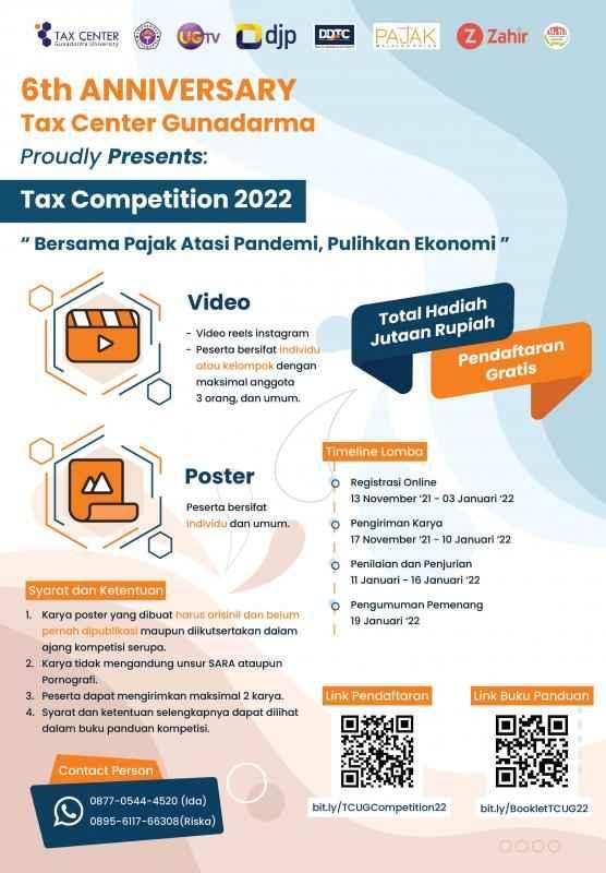 Hadiah Jutaan Rupiah, Tax Center Gunadarma Adakan Lomba Poster & Video