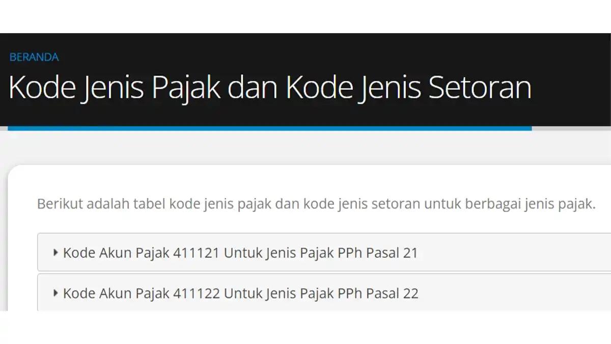 Jangan Sampai Salah! Cek Kode Jenis Pajak dan Setoran di DJP Online