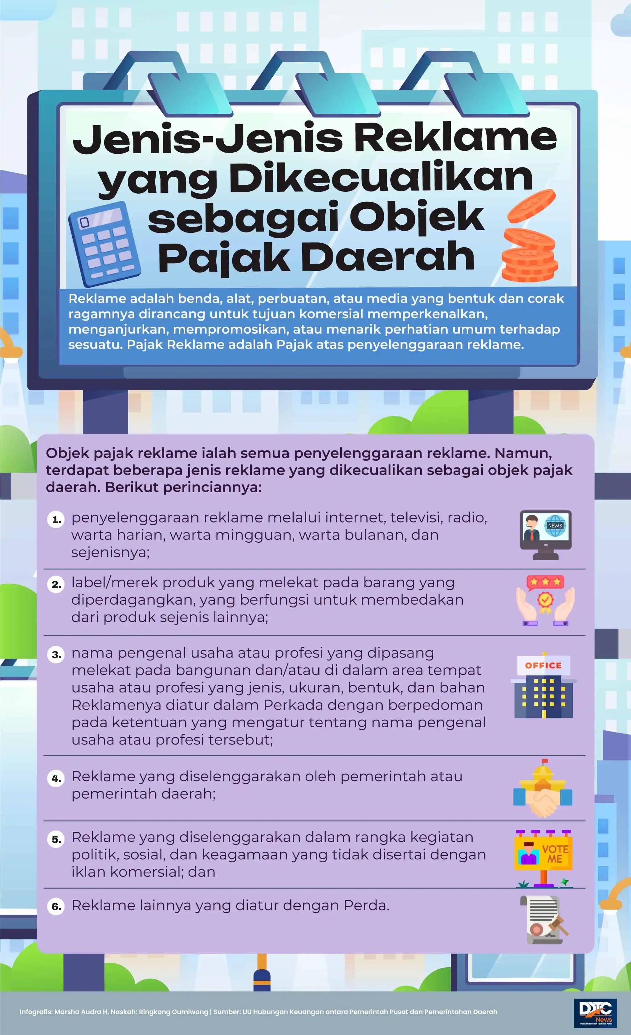 Jenis-Jenis Reklame yang Dikecualikan sebagai Objek Pajak Daerah