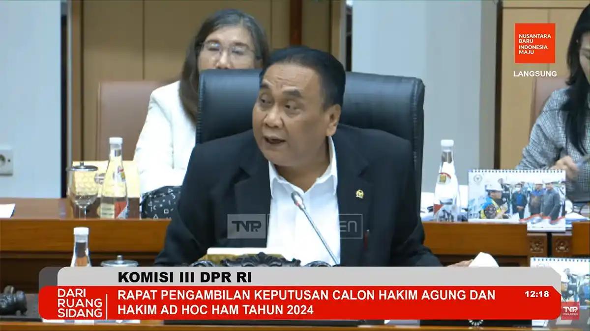 Komisi III DPR Tolak Seluruh Calon Hakim Agung Usulan Komisi Yudisial