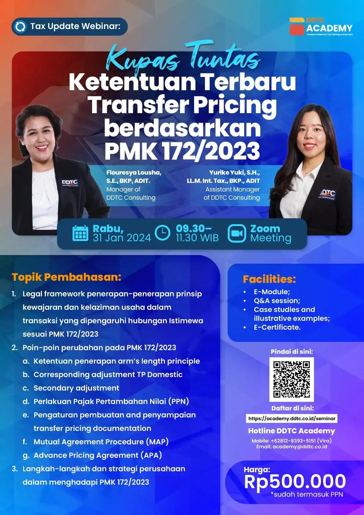 Kupas Tuntas Aturan Terbaru TP sesuai PMK 172/2023, Ikuti Webinar Ini!
