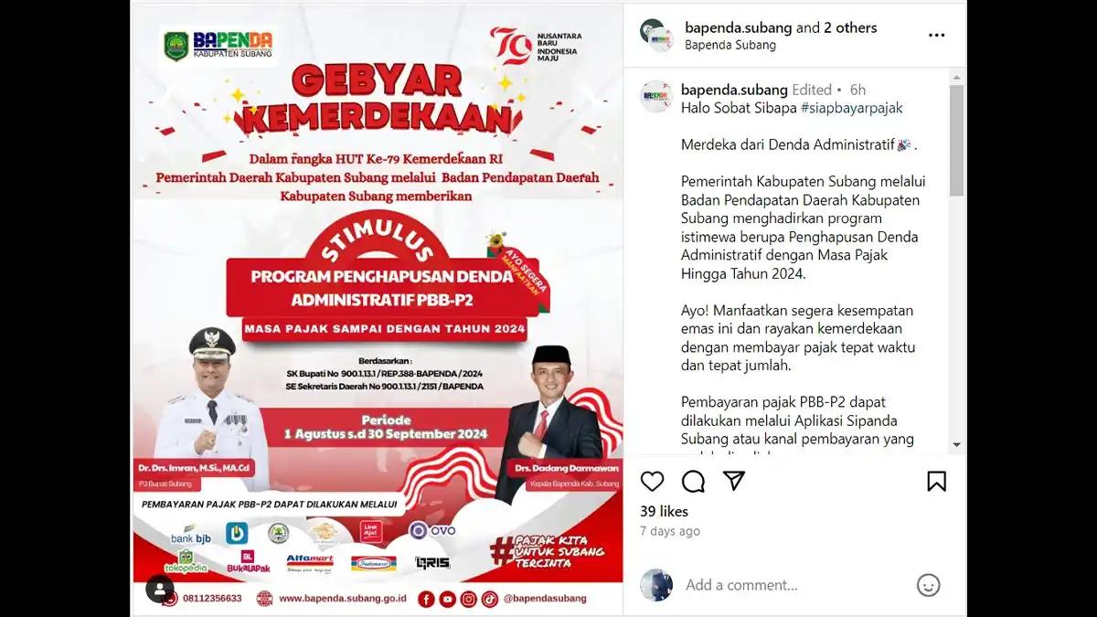 Pemda Adakan Lagi Pemutihan Pajak Bumi dan Bangunan