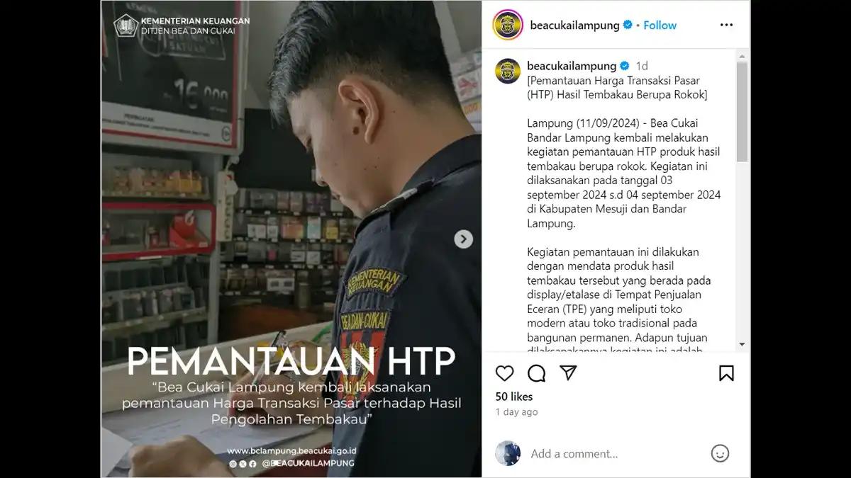 Petugas Bea Cukai Periksa Harga Jual Rokok di Toko-Toko, Buat Apa?