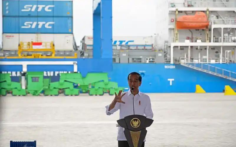 Resmikan Makassar New Port, Jokowi Sebut Bakal Pangkas Biaya Logistik