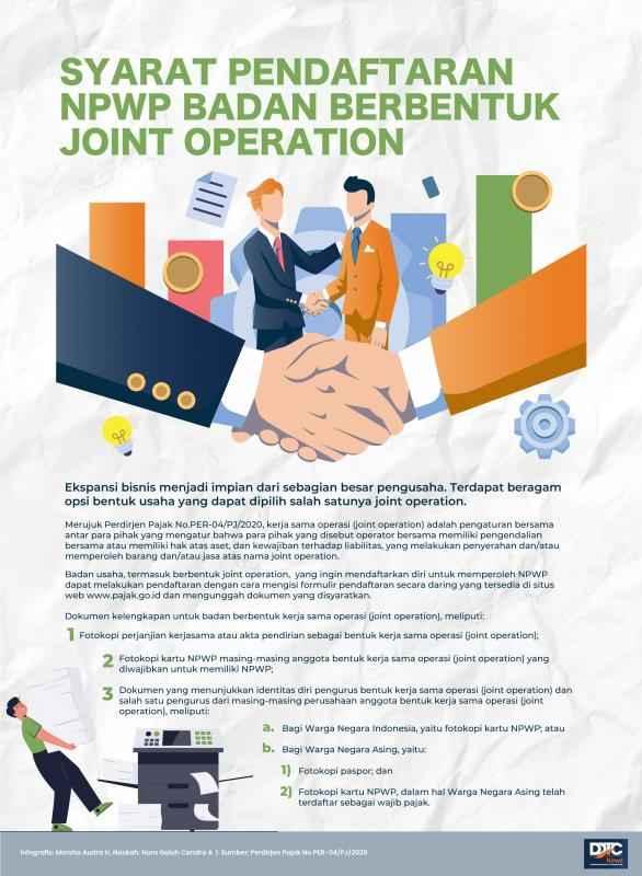Syarat Pendaftaran NPWP Badan Berbentuk Joint Operation