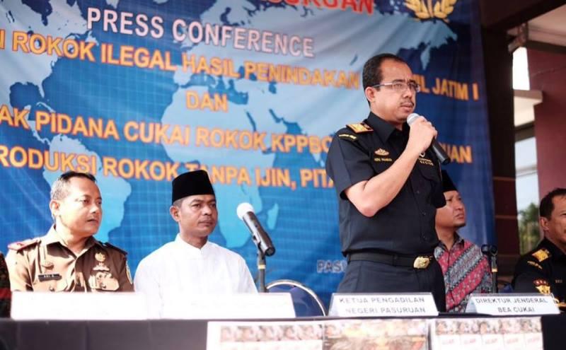 DJBC Gerebek Pabrik Rokok Ilegal di Pasuruan