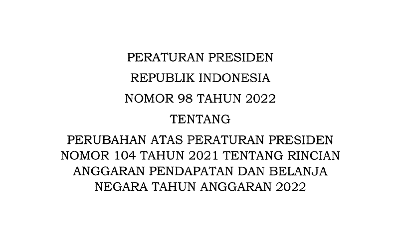 Perpres Revisi APBN 2022 Terbit, Target Perpajakan Resmi Naik