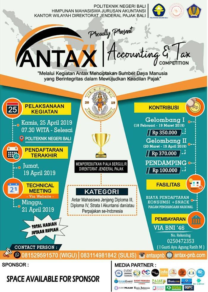 Hima Akuntansi PNB Gelar Accounting & Tax Competition VI