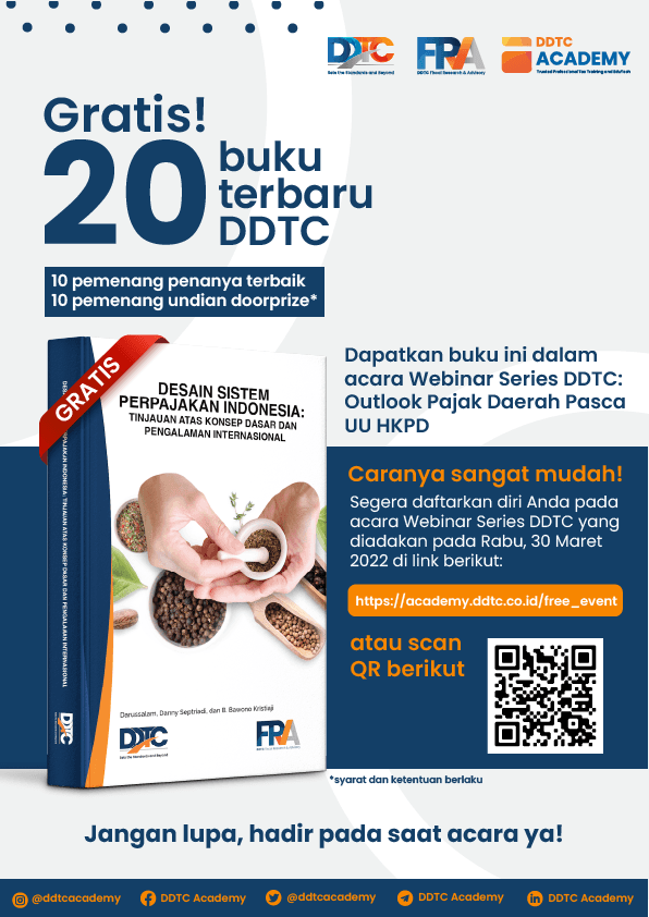 Daftar dan Ikuti Webinar Gratis Pajak Daerah, Raih Buku Terbaru DDTC!