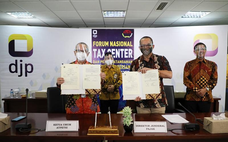 Tingkatkan Peran Tax Center, DJP dan Atpetsi Teken Kesepakatan Bersama