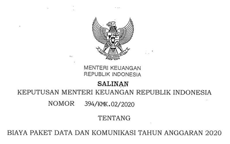 Agar WFH Lancar, Sri Mulyani Terbitkan Keputusan Soal Biaya Paket Data