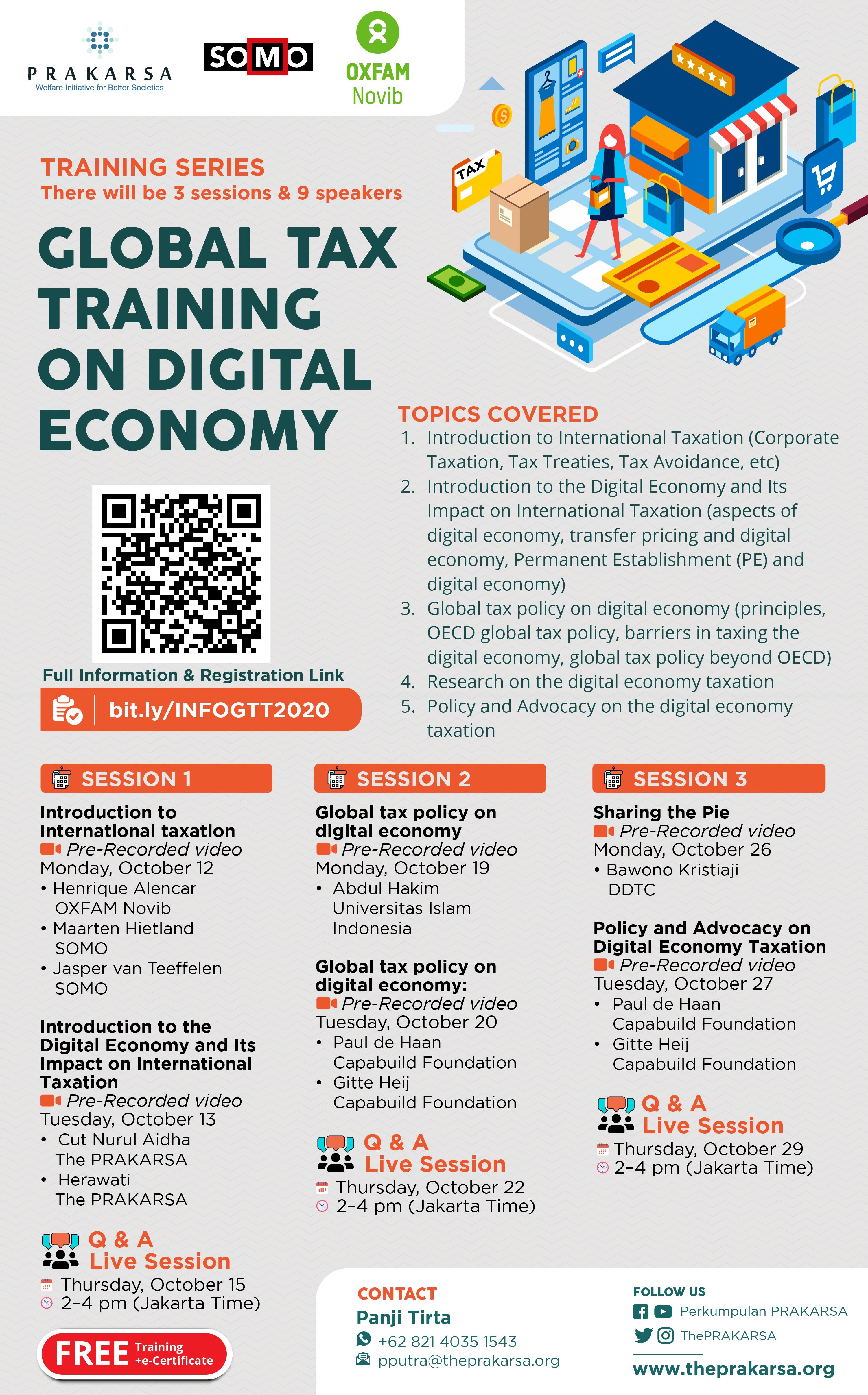 Global Training Series Soal Pemajakan Ekonomi Digital, Tertarik?