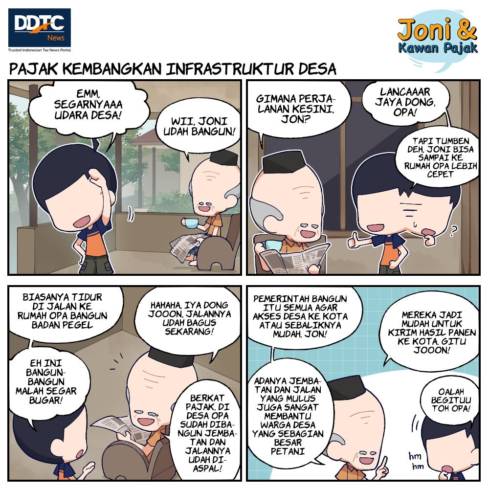 Pajak Kembangkan Infrastruktur Desa