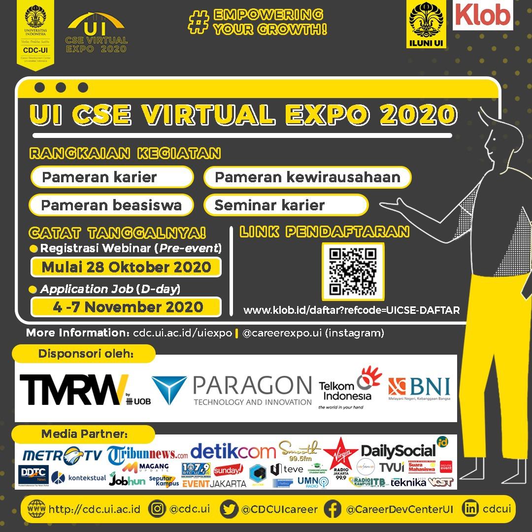 Cari Peluang Kerja? Bisa Kunjungi UI CSE Expo