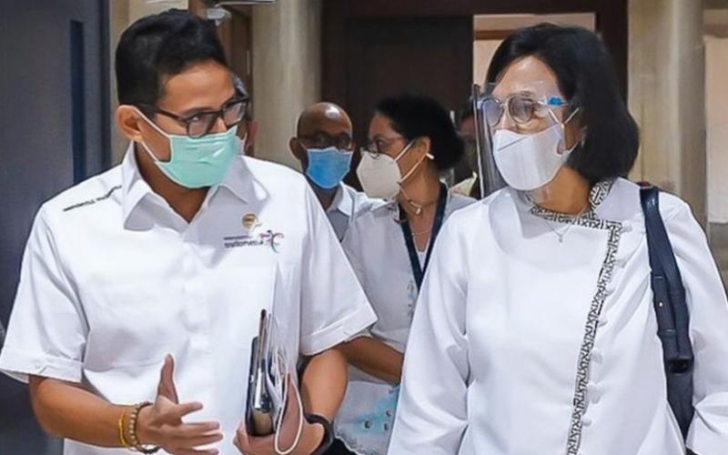 Sandiaga Uno Temui Sri Mulyani di Kantor Pusat DJP, Ini yang Dibahas