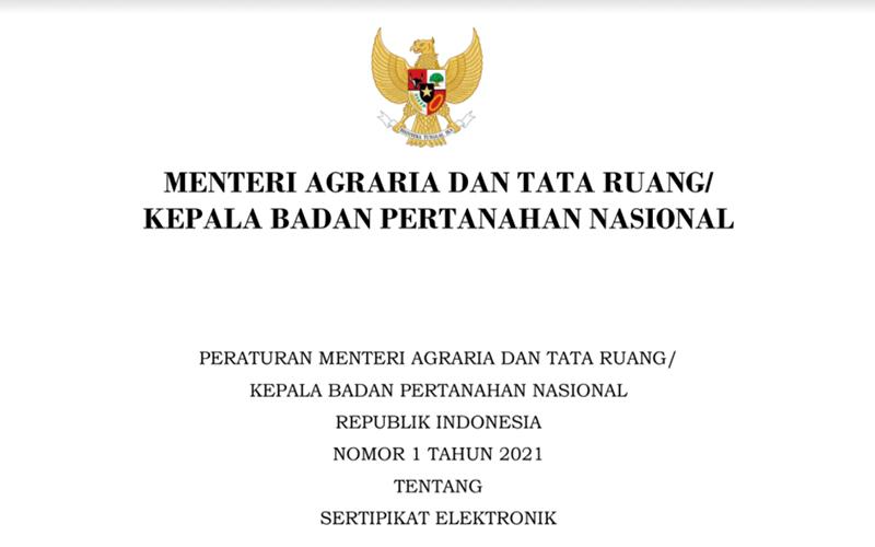 Sertifikat Tanah Bakal Ditarik, Diganti Bentuk Elektronik