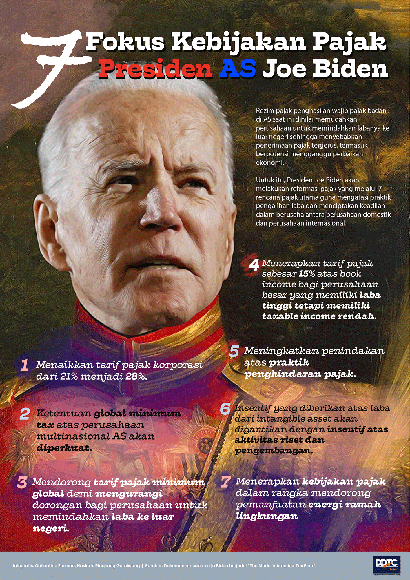 Tujuh Fokus Kebijakan Pajak Presiden AS Joe Biden