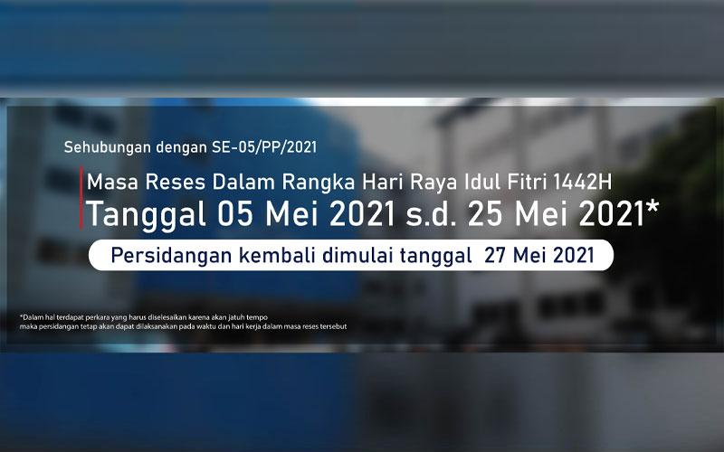 SE Baru Masa Reses Persidangan di Pengadilan Pajak Saat Idulfitri 