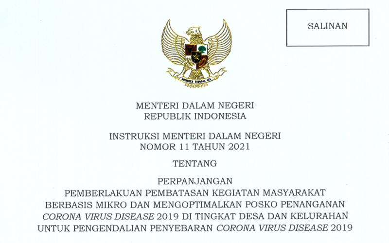 Diperpanjang Lagi! PPKM Mikro Berlaku Hingga 31 Mei 2021