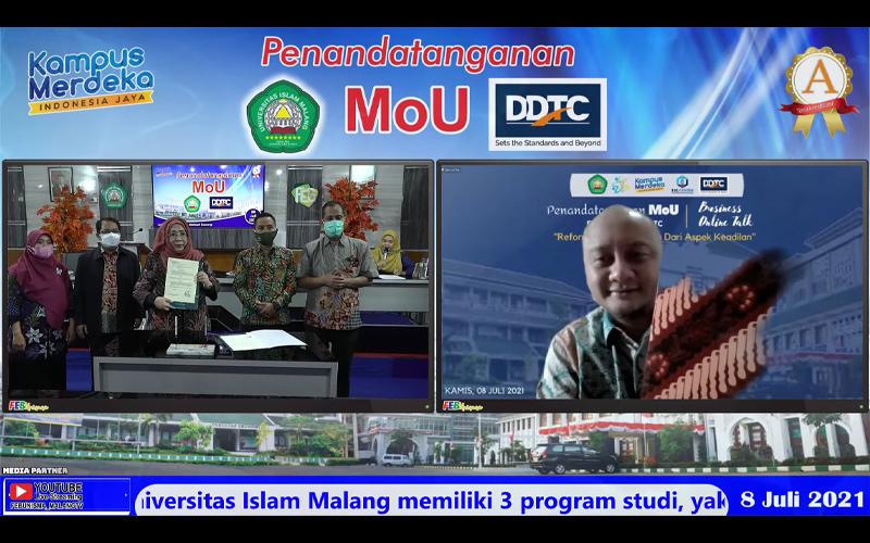 Giliran Unisma yang Teken Kerja Sama Pendidikan dengan DDTC