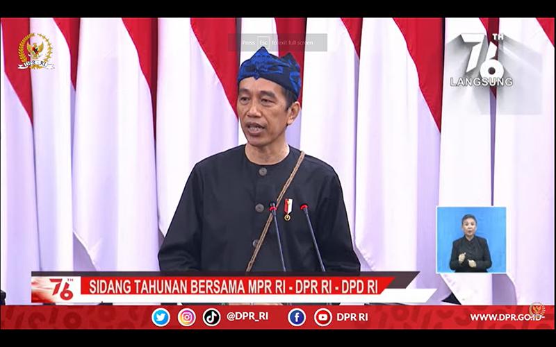 Teks Lengkap Pidato Kenegaraan Presiden Jokowi 16 Agustus 2021