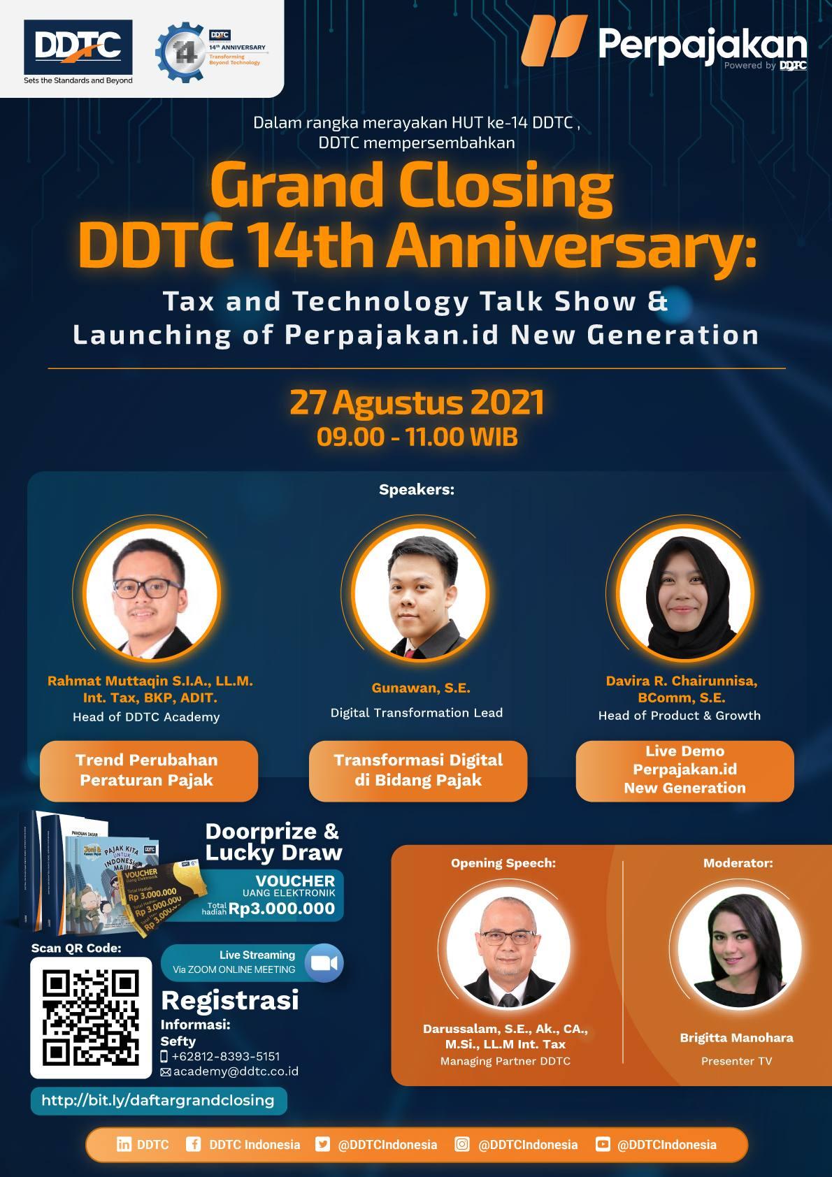 Talk Show dan Peluncuran Perpajakan DDTC Generasi Baru, Berminat Ikut?