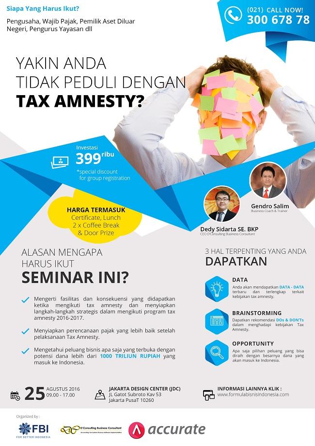 Yakin Anda Tidak Peduli dengan Tax Amnesty?