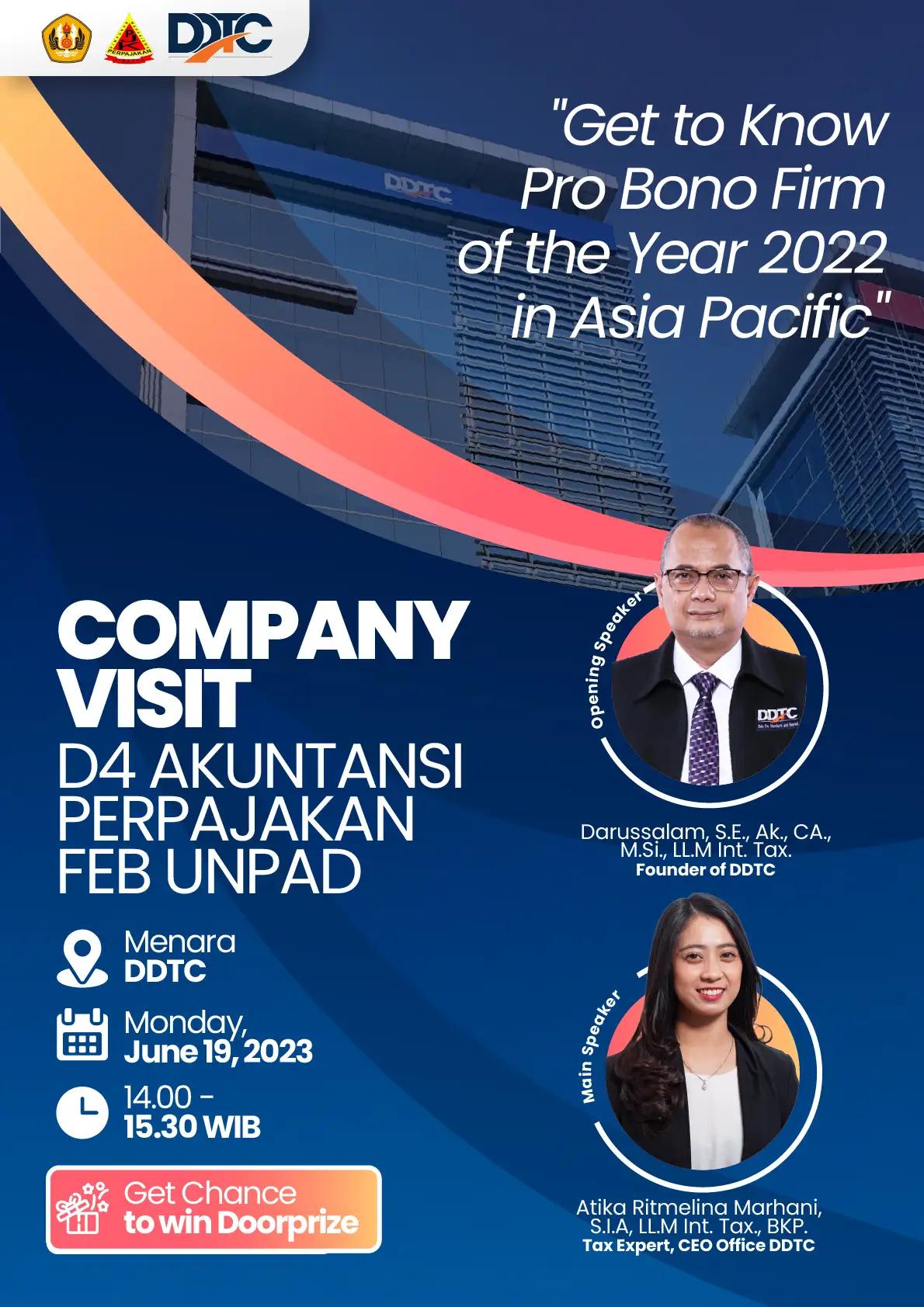 Belajar Proses Bisnis Konsultan Pajak, FEB Unpad Adakan Visit ke DDTC